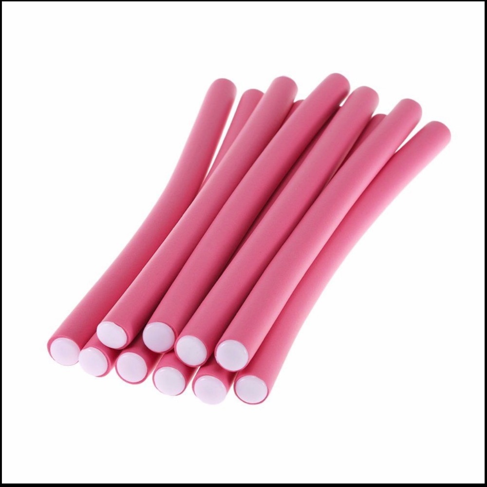 Flexible foam curling rods